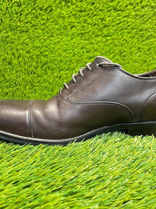 Cole Haan Modern Classic Mens Size 8 Brown Classic Cap Toe Oxford Dress Shoes main image 9
